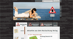 Desktop Screenshot of hochachtung-verlag.com